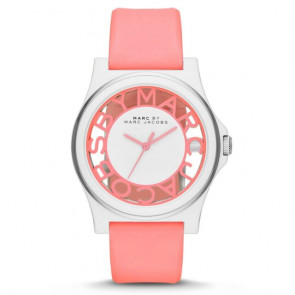 Bracelet de montre Marc by Marc Jacobs MBM4016 Silicone Rose 20mm